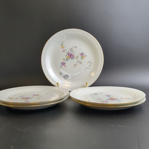 Набор десертных тарелок из 5 штук Кольдиц, Colditz времен СССР из ГДР, цветы, 1970-1990 гг