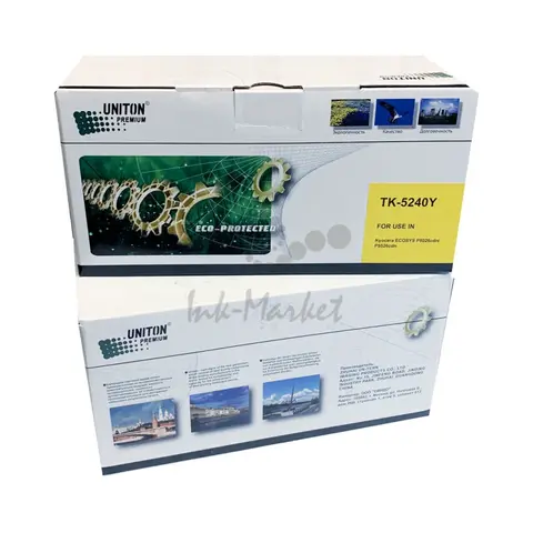 Совместимый тонер-картридж UNITON Premium TK-5240Y для KYOCERA ECOSYS P5026/M5526 желт (3K) GREEN LINE (Eco Protected)