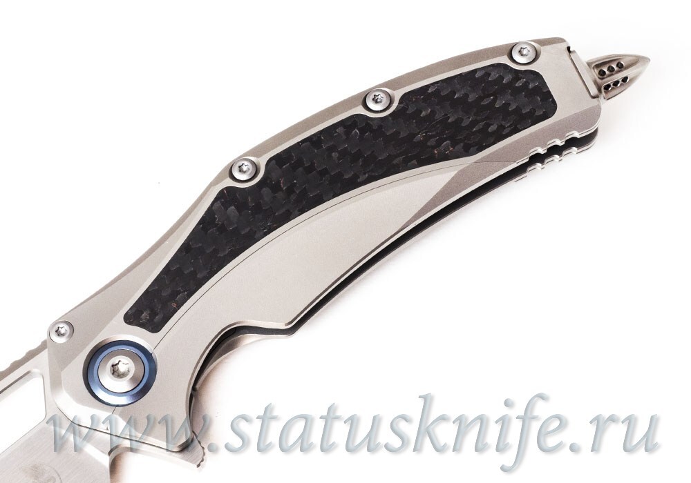 Нож Microtech Matrix 165C-4CFITI Titanium CF Hand Rubbed Satin