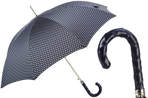 Зонт-трость Umbrella with Twisted Leather Handle, Италия