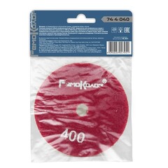 74-4-040 Круг алмазный гибкий шлифовальный АГШК / ЧЕРЕПАШКА, 100 мм, № 400, влажная шлифовка (РемоКолор)