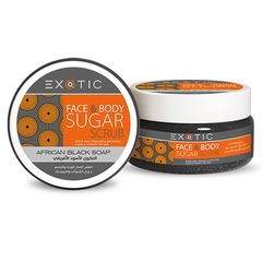 Exotic EX-09 Скраб сахарный для лица и тела  (J Black African Soap)  300 ml