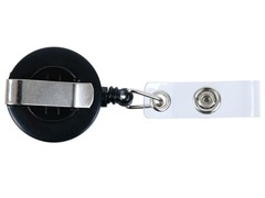 
          Держатель-рулетка (ретрактор) для бейджа Alingar, 70 см, петелька, клип, черный