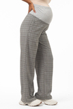 Брюки для беременных 16162 серая клетка