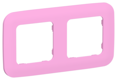 FLITE Рамка 2-местная РУ-2-А-ФлПр пурпурный IEK