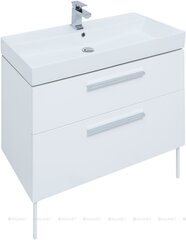 Aquanet 242276 Компл.1 - Тумба Nova 90 2 ящ. цв.бел. глянец (242276) фото