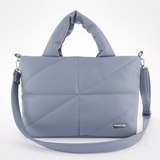 Сумка Саломея 199 гладкий серо-голубой