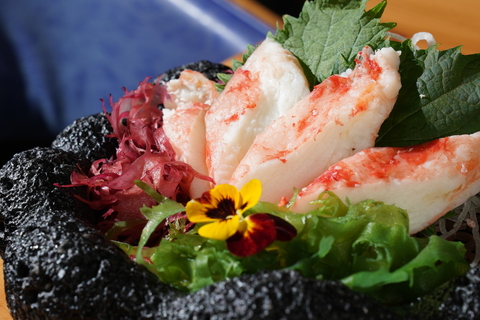 Сашими из камчатского краба