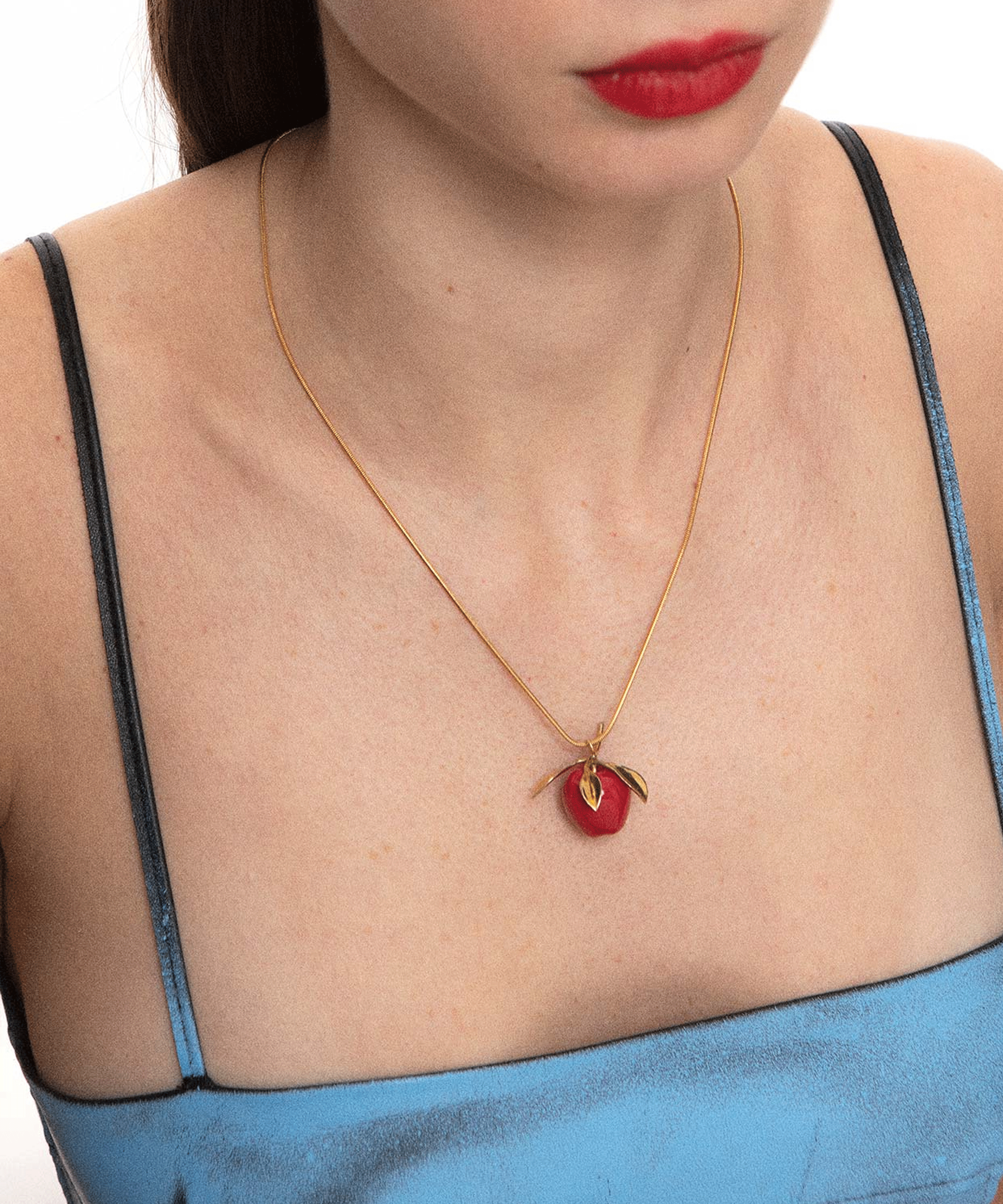 Подвеска APPLE STEM RED