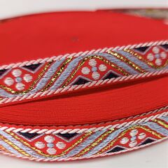 Тесьма жаккард люрекс, ш. 1,5 см