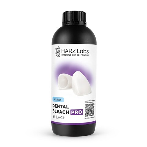 Фотополимерная смола HARZ Labs Dental Bleach Pro, белая, 1 кг