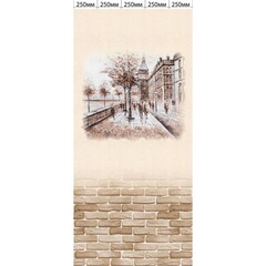 Панель ПВХ фотопечать 3D матовые Бульвар 2700х250 мм