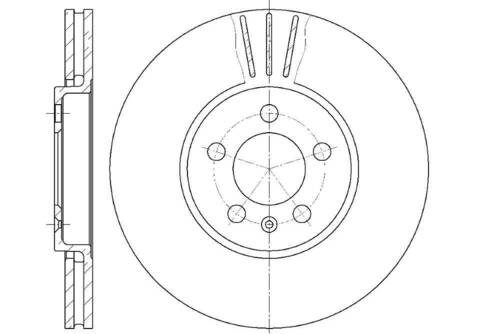 Диск тормозной вентилируемый G-brake  GR-02480