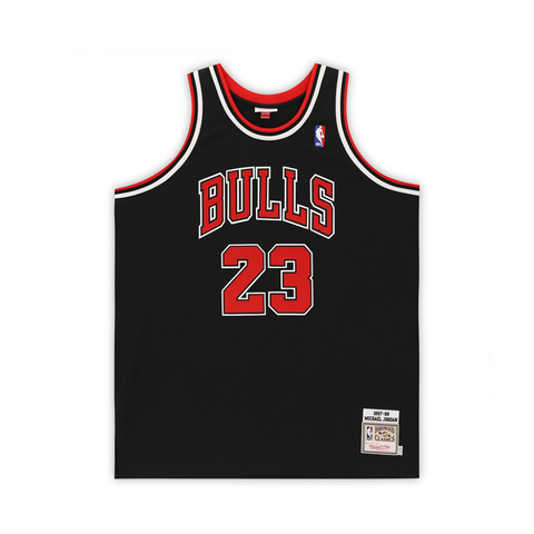 Chicago Bulls Michael Jordan 1997 Alternate Authentic Jersey By Mitchell & Ness - Black - Mens
