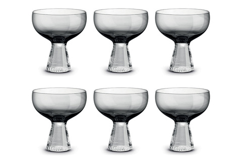 Набор креманок 6шт 350мл Pozzi Milano 1876 Fun Classy дымчатый