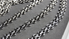 Цепочка ширина 11 мм, покрытие родий