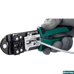 KRAFTOOL RJ, (RJ45, RJ11,RJ12), универсальный кримпер (22699)