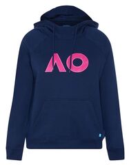 Женская теннисная куртка Australian Open Hoodie Boucle Logo - navy