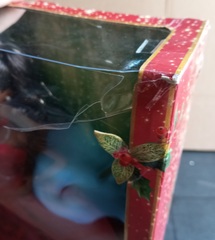 Барби Новогодняя Коллекция 2022 с Темными Волосами - ! КОРОБКА ПОВРЕЖДЕНА !