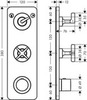 Термостат с выделенными элементами управления Axor Citterio E 36703000