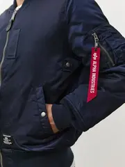 Бомбер Alpha Industries MA-1 Mod Rep. Blue (Синий)