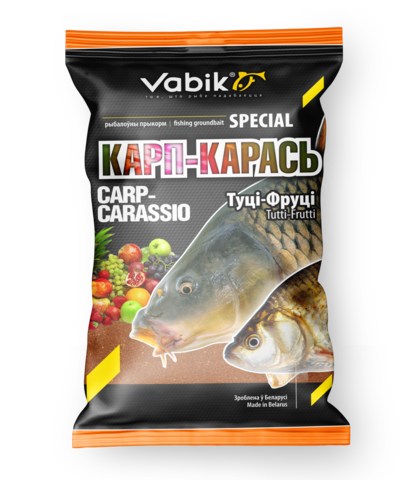 Прикормка Vabik SPECIAL Карп-Карась Тутти-Фрутти 1кг 10 шт/уп.