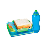 Набор Sistema "Lunch": ланч-бокс и бутылка, цвет Голубой, артикул 41575