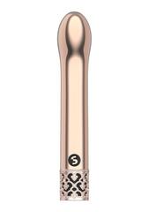 Розовый мини-вибратор G-точки Jewel - 12 см. - 