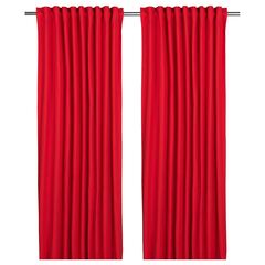 Комплект штор IKEA VINTERFINT (ВИНТЕРФИНТ), Красный, 145x250 см, 2 шт