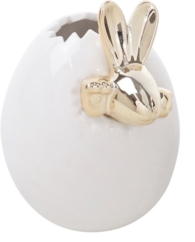 Ваза-скорлупка с зайцем 11см Hoff Interieur Eggs Vase