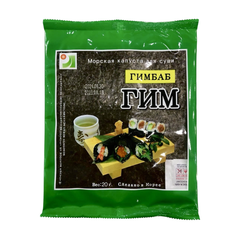 Морская капуста нори Гим 10 листов, 20 г