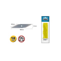 Лезвия OLFA для ножа CK-1, 18(35)х98х1мм, 2шт (OL-CKB-1)