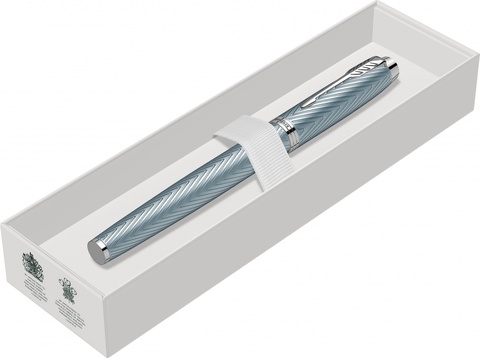 Ручка-роллер Parker IM Premium T318, Blue Grey CT (2143648)