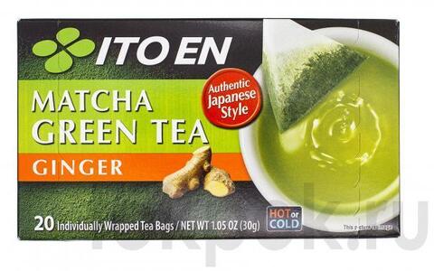 Зеленый чай с имбирем ITOEN Matcha Green Tea, 20 пак х 30 гр