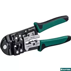 KRAFTOOL RJ, (RJ45, RJ11,RJ12), универсальный кримпер (22699)