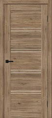 Межкомнатная дверь Браво - 28 Original Oak (Органик Оак), стекло Magic Fog ТМ Браво