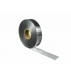 Монтажная лента Ру-флекс МЕТАЛЛ-СК, длина 50м, ширина 50мм, толщина 10мм из алюминиевой фольги и армированной стеклосеткой с нанесенным специальным клейким слое