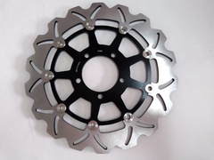 Диск тормозной передний на KAWASAKI  ZX 10R 1000 / SE / ABS  черный