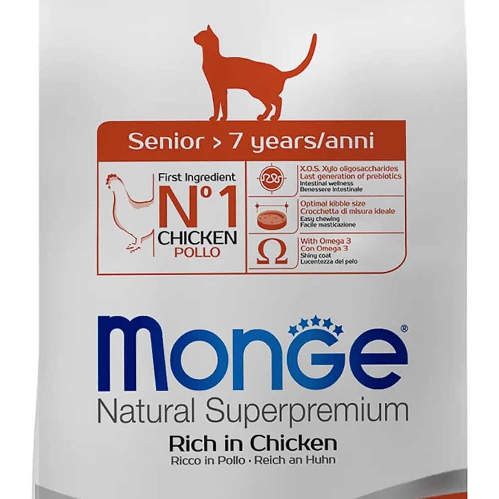Monge корм для пожилых кошек с курицей (Senior) – купить за 518 ₽ | Лавпетс