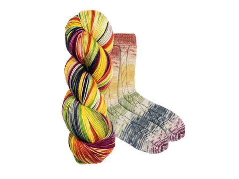 Lana Grossa Meilenweit Merino Rainbow Hand Dyed 7001