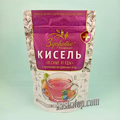 Кисель 'Здоровье' Лесные ягоды с кусочками лесных ягод , 150г