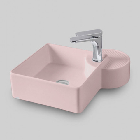 ArtCeram CAL003 33 00 Акция ArtCeram CARTESIO Раковина настольная 44х44 см, 1 отверстие, цвет розовый глянцевый (СНЯТО С ПР-ВА)