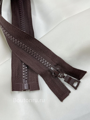 Молния тракторная темно-коричневая