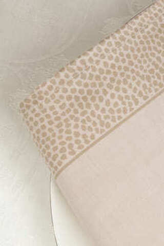 Скатерть 160х225 и 8 салфеток Vallesusa Chromo Satin 14873 кремовые