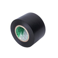 Монтажная лента Ру-флекс ПВХ, длина 25м, ширина 50мм, толщина 10мм из пластифицированного покрытия с нанесенным специальным клейким слоем, чёрная