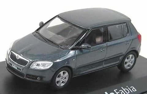 Skoda Fabia II 2007 Anthracite gray Met Abrex 1:43