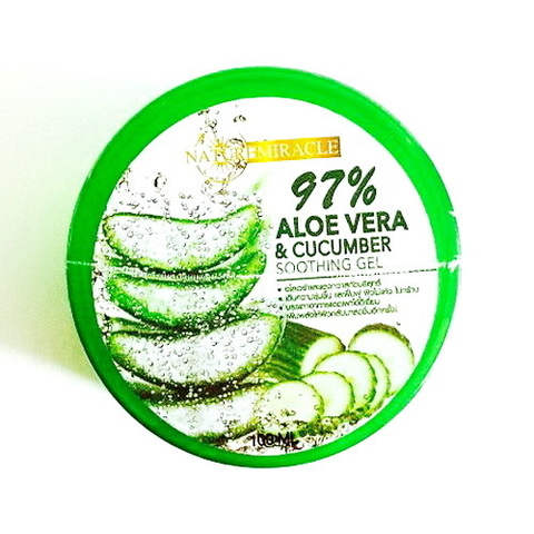 Успокаивающий гель «Aloe Vera & Cucumber» Гель алоэ вера 97% и огурец Nature Miracle, 100 мл