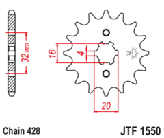 Звезда ведущая JTF1550 14