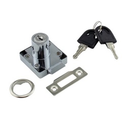 Замок накладной Булат Мебельный 3М 408 хром