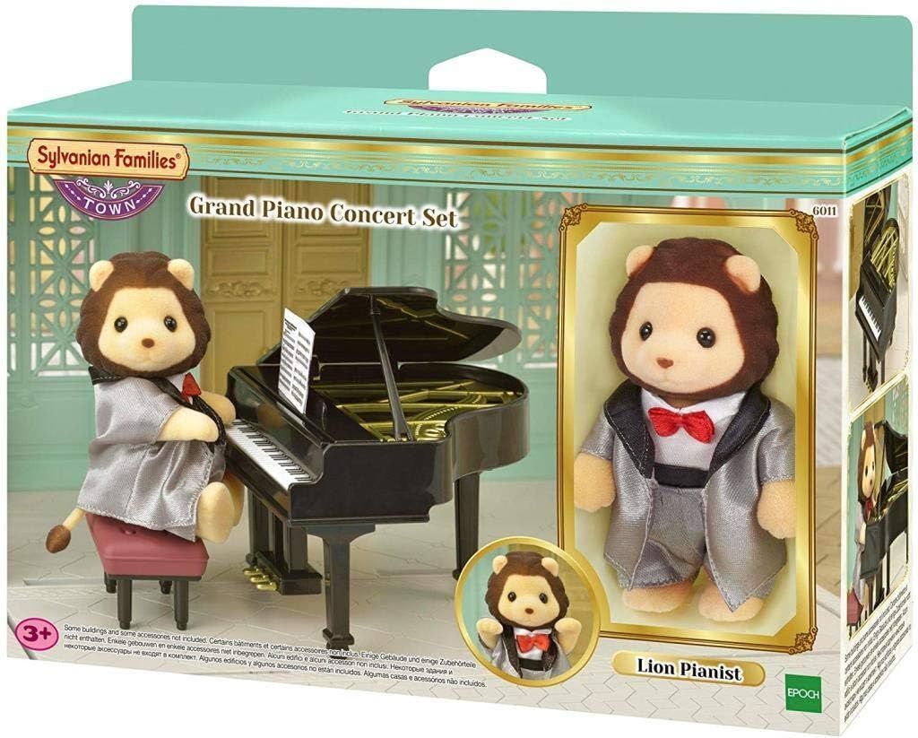 Игровой набор Sylvanian Families Grand Piano Concert Set - Львенок-музыкант  с роялем - Сильвания Фэмили 6011 купить в Москве | Доставка по России.